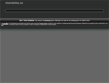 Tablet Screenshot of manduka.ca