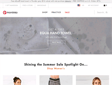 Tablet Screenshot of manduka.com